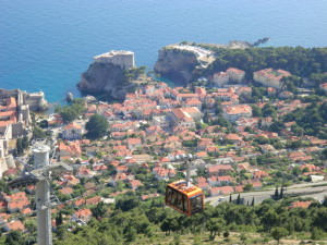 ドブロブニクのケーブルカー